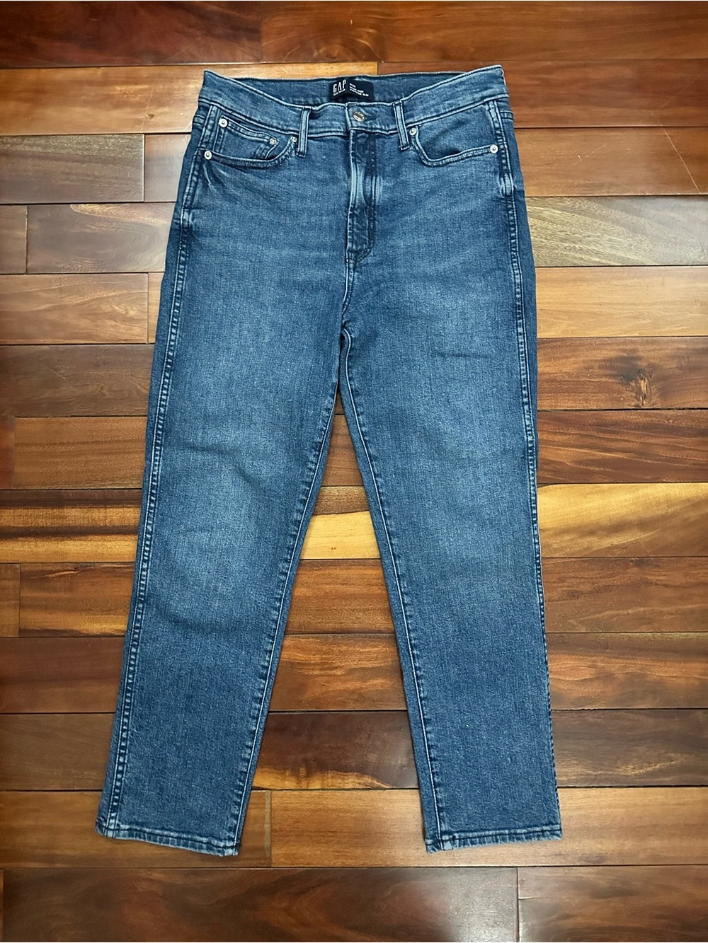Gap Medium Blue High-Rise Vintage Slim Jeans, 8/29